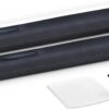 Drop Stop - The Original Patented Car Seat Gap Filler (As Seen On Shark Tank) - Between Seats Console Organizer, Set of 2 and Slide Free Pad and Light