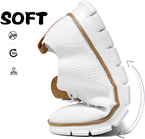 Men's Casual Dress Business Oxfords Shoes Breathable Knit Classic Leisure Fashion Sneakers Lightweight Comfortable Walking Shoes