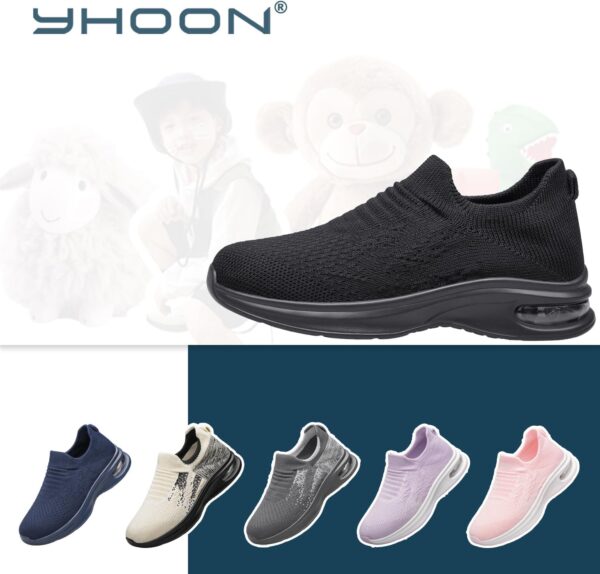 YHOON Kids Sock Shoes Boys Girls Sneakers Athletic Fitness Tennis Walking School Shoes for Toddler/Little Kid/Big Kid