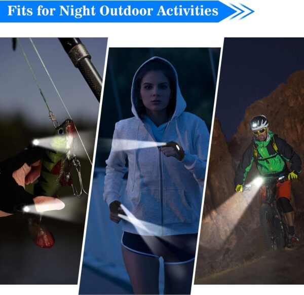 LED Flashlight Gloves, Valentines Day Gifts for Him Men Boyfriend Husband, Cool Gadget Hands-Free Finger Lights Waterproof for Camping Fishing Repairing, Fathers Day Christmas Birthday Gift