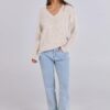 ANRABESS Long Sleeve Shirts for Women V Neck Casual Fall Tops Loose Fit Lightweight Sweaters Tunic Fashion 2024 Clothes