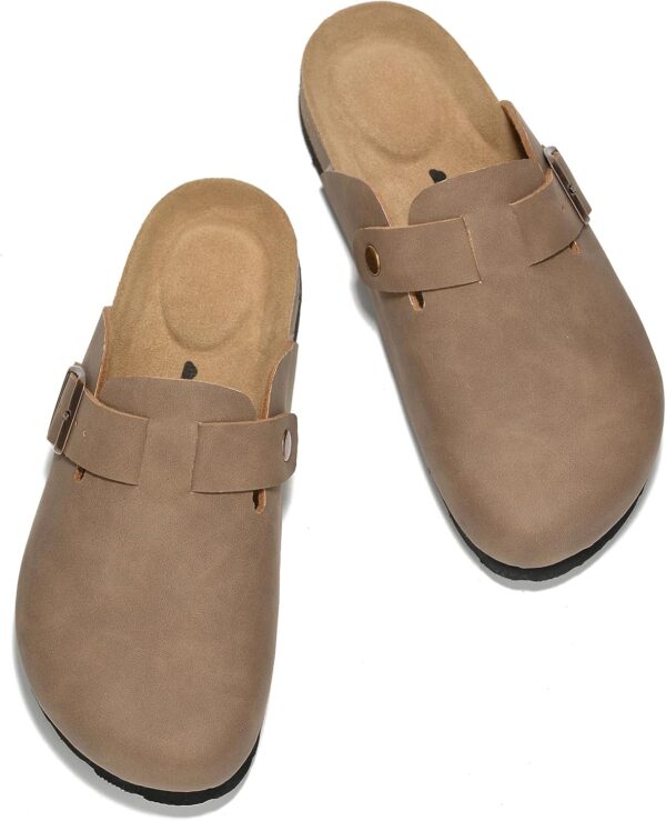 Project Cloud Women’s Genuine Suede Footbed Clogs for Women - Memory Foam Arch Support Clog Slippers for Women - Trendy Slip-ons Women's Mules & Clogs Sandals (Benton)