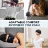 MUSICOZY Sleep Headphones, Bluetooth 5.2 Sleep Mask Headband Headphones Sleeping Eye Mask, Wireless Music Earbuds Earphones with HD Headphones Ultra-Thin Stereo Speakers for Side Sleepers Men Women