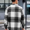 COOFANDY Men's Flannel Shirts Casual Button Down Plaid Shirt Jacket Long Sleeve Fleece Shacket with Pockets