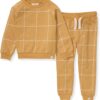 Burt's Bees Baby baby-boys Shirt and Pant Set, Top & Bottom Outfit Bundle, 100% Organic Cotton