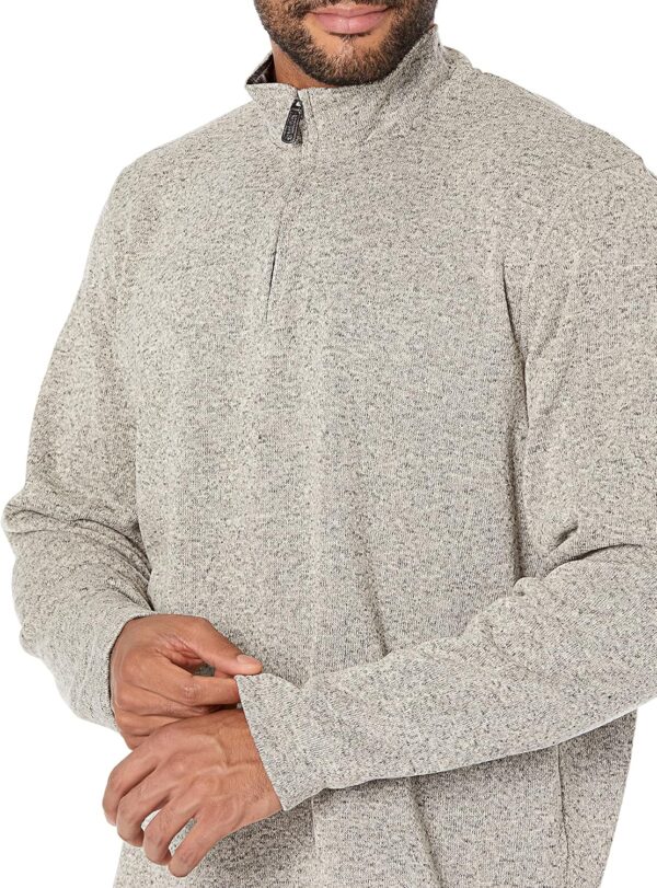 Wrangler Authentics Men's Long Sleeve Fleece Quarter-Zip Sweater