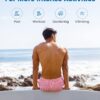 maamgic Mens Swim Trunks with Compression Liner 5" Stretch Beach Shorts Quick Dry with Zipper Pockets No-Chafing Board Shorts
