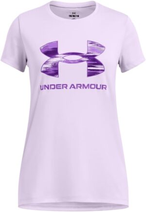 Under Armour Girls' Tech Big Logo Short Sleeve Crew Neck