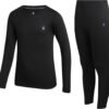 Spyder Kids Thermal Underwear Set - 2 Piece Brushed Back Fleece Lined Long Johns Base Layer Set for Boys and Girls (4-18)