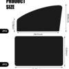 4 PCS Car Side Window Full Shading Design Sunshade, Sun Protection Heat Insulation Privacy Protection Blackout Curtain, Adsorption Installation Design Accessories for Cars, SUVs (Black)