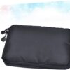 HOMSFOU Waterproof USB Cable Storage Bag for Travel Electronics Accessories Organizer Black Digital Gadget Case for Cables and Tech Essentials