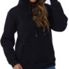 Haellun Womens Casual Winter Warm Fleece Sherpa Lined Pullover Hooded Sweatshirt