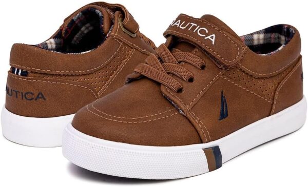 Nautica Kids Adjustable Strap Shoes | Comfortable Casual Sneakers for Boys and Girls, Toddlers & Little Kids