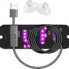 Light Sign for Car, Pink Light Decal for Car Windshield with Suction Cups, Car LED Light Sign with USB Interface-A1