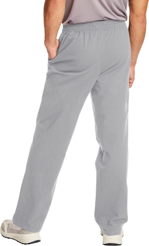 Hanes Essentials Sweatpants, Men’s Cotton Jersey Pants with Pockets, 33”