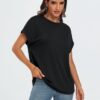 AUTOMET Womens Tops Oversized Business Casual Shirts Loose Fit Short Sleeve Tshirts Summer Clothes Fashion Trendy Outfit