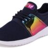 Nautica Kids Girls Metallic Fashion Sneaker Lace-Up Athletic Running Shoe I kappil I (Big Kid - Little Kid - Toddler)