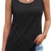 AUTOMET Womens Loose Fit Casual Flowy Tank Tops Square Neck Trendy Sleeveless Summer Tops Clothes Outfits 2025