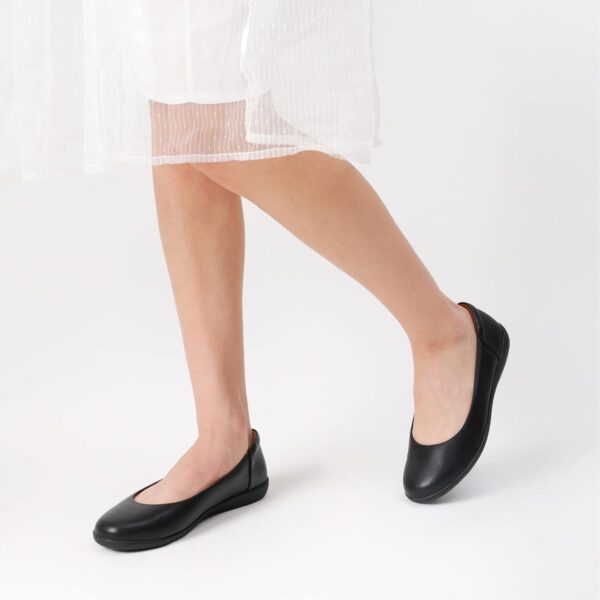 DREAM PAIRS Women’s Comfortable Ballet Dressy Work Flats, Round Toe Slip on Office Shoes