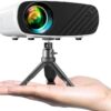 Mini Projector for iPhone, ELEPHAS 2024 Upgraded 1080P HD Projector, 8000L Portable Projector with Tripod, Movie Projector Compatible with Android/iOS/Windows/TV Stick/HDMI/USB