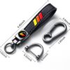 Leather Car Key Chain Metal Car Keyring Accessories, Keychain Keyring Family Present Car Accessories