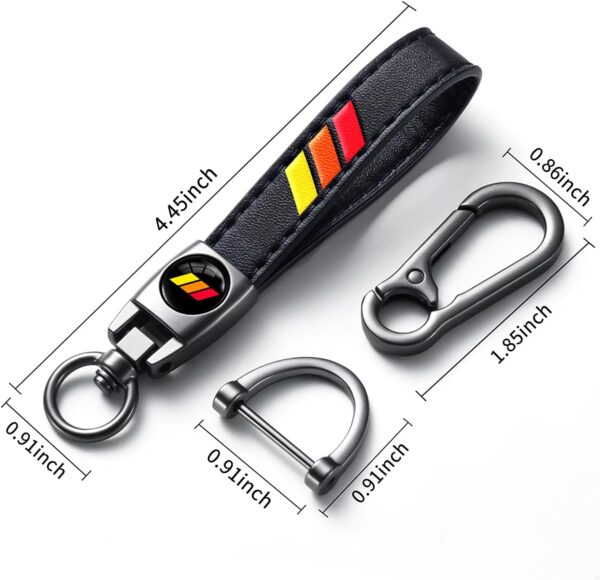 Leather Car Key Chain Metal Car Keyring Accessories, Keychain Keyring Family Present Car Accessories