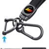 Leather Car Key Chain Metal Car Keyring Accessories, Keychain Keyring Family Present Car Accessories