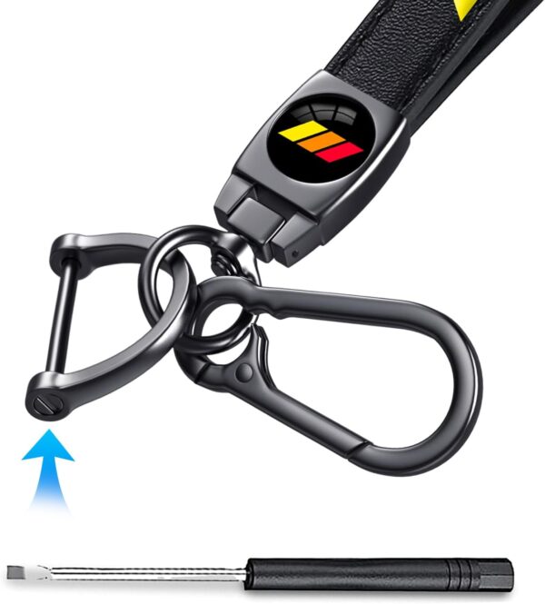 Leather Car Key Chain Metal Car Keyring Accessories, Keychain Keyring Family Present Car Accessories