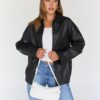 Trendy Queen Womens Leather Jackets Oversized Faux Motorcycle Plus Size Moto Biker Coat Fall Outfits Fashion Clothes 2025