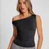 Trendy Queen Womens Off The Shoulder Tops Summer Shirts Going Out Crop Tank Top Y2K T Corset Tube Cute Fashion Outfits
