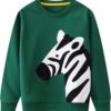 Bumeex Toddler Boy's Kids Crewneck Pullover Sweatshirts 2-7Year