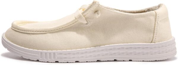 Womens Slip On Loafer Outdoor Sneakers Causal Low Top Canvas Flat Comfortable Fashion Walking Shoes