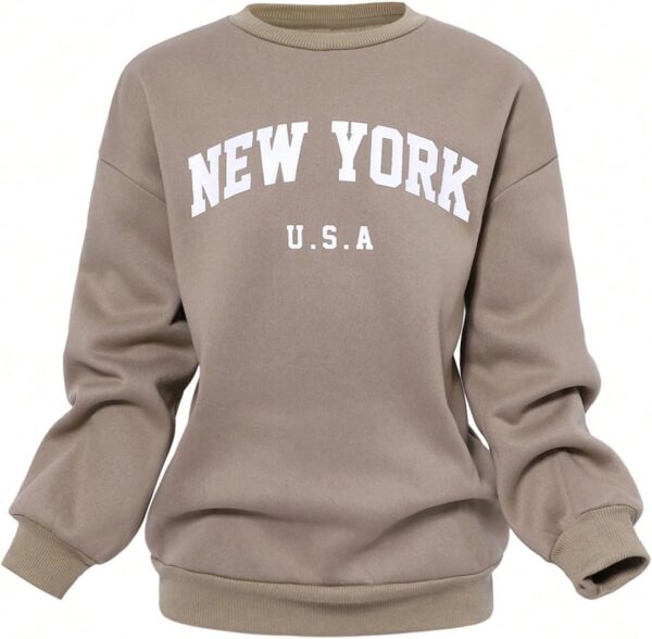 SOLY HUX Girl's Sweatsuit Letter Graphic Crewneck Sweatshirt Casual Sweatpants Sets 2 Piece Outfit