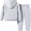 Toddler Girl Clothes Outfit -Butterfly Patterned Printed Hoodie & Sports Pants Set for Little Girls Size (3-7T)