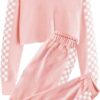 Meikulo Kids 2 Piece Outfits Girls Crop Tops Hoodies Long Sleeve Fashion Sweatshirts and Sweatpants