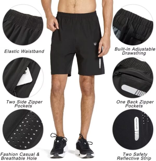 NORTHYARD Men's Athletic Running Shorts Quick Dry Workout Shorts 7"/ 5"/ 9" Lightweight Sports Gym Basketball Shorts Hiking