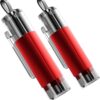[Upgrade] Car Window Breaker and Seatbelt Cutter, [Military-Grade Sturdy] Emergency Car Accessories Escape Tool, Original-Alloy-Material Car Safe Hammer - Fit All Car Glass 2 PCS(Red)