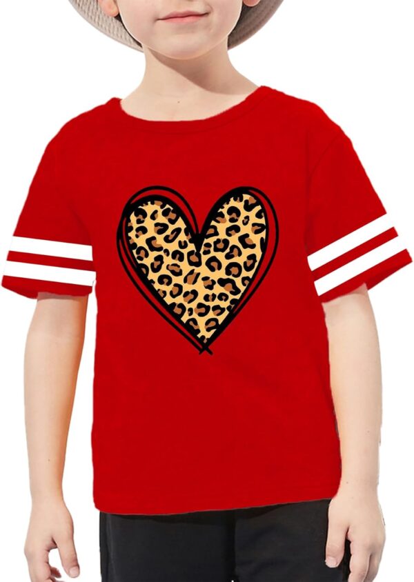Toddler Valentines Day Shirt for Boys Girls: Valentine Heart Graphic Tshirts Kids Valentine's Day Outfit Love Heart Tee