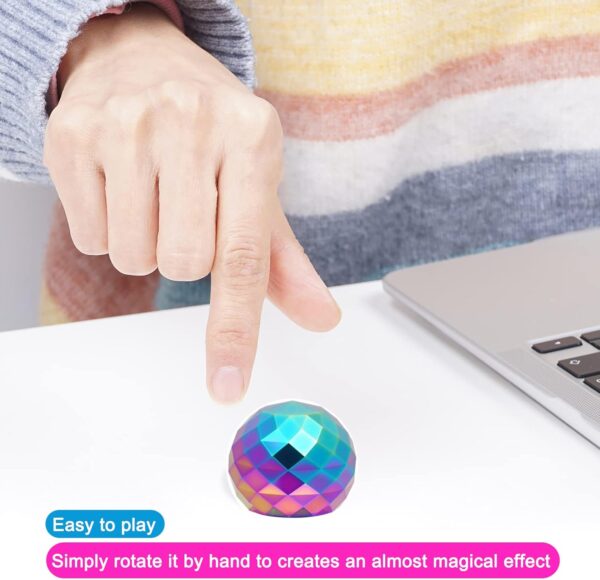 Desk-Kinetic-Toys Cool-Gadgets for Fidget: Cool-Stuff Thing Game Toy for Adult Teen Children Kid, Stress Relief Optical-Illusion Gifts for Office School Home Man Women Christmas Spinning 180 Seconds