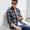 Alex Vando Mens Button Down Shirts Regular Fit Long Sleeve Casual Plaid Flannel Shirt