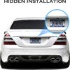 Universal Car Rear View Camera License Plate Bracket,Upgraded Full Stainless Steel Backup Camera Mount Dash Cam Mirror Camera Accessory Rear Camera Mount,Only Installation Holder for Back Up Camera