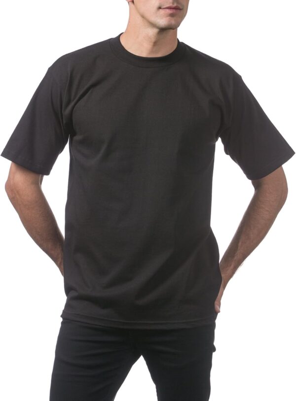 Pro Club Men's 3-Pack Heavyweight Cotton Short Sleeve Crew Neck T-Shirt