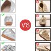 KUNWFNIX Women Ballet Flats Rhinestone Wedding Ballerina Shoes Foldable Sparkly Comfort Slip on Flat Shoes