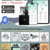 Phomemo Print Pod- M02 Mini Pocket Printer Inkless Note Printer Portable Bluetooth Thermal Printer Pocket Printer for Study Notes, Photo, Work List Printing, Receipts, Black