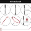 Tekeviss Stainless Steel Assorted Fifth Wheel Pin Puller, 68 Inch Hook J-Hook,25PCS Automotive Tool Set