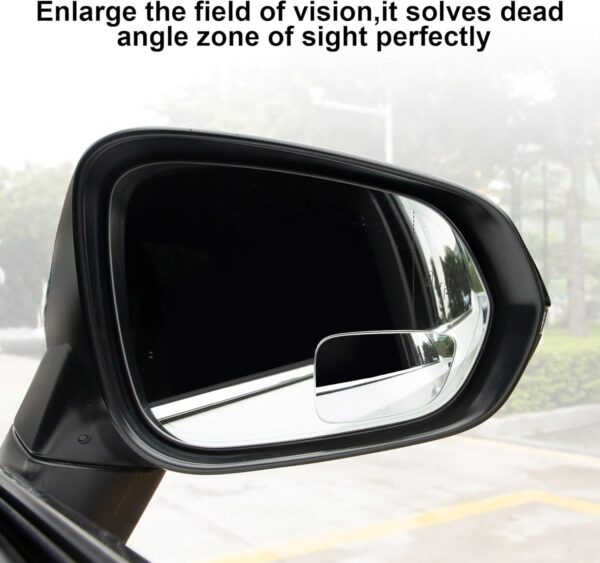 LivTee Blind Spot Car Mirror, HD Glass Frameless Convex Side Mirror Blindspot, Wide Angle Rear View Car Mirrors for Cars SUV Trucks and RVs - Car Accessories