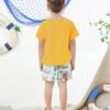 YUEMION Toddler Baby Boy Summer Outfit 1-5T Baby Boy Clothes Short Sleeve T-Shirts Top + Shorts 2Pcs Boy Clothing Casual Set