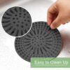 Gotega Drain Strainers, Hair Catcher Shower Drain Covers Protector, Flexible TPR Material, Multiple Colors for Bathroom Tub Shower and Sink,Light-Colored 5 Pack