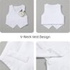 Coco&RARA Baby Boy Clothes Suits Infant Tuxedo Gentleman Outfits, Formal Dress Shirt+Vest+Corsage+tie+Pants Baby Suit Sets