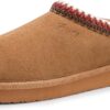 FITORY Women's Suede Slipper | Flat Short Mini Boots with Fur Fleece | Winter Casual Comfort Shoes